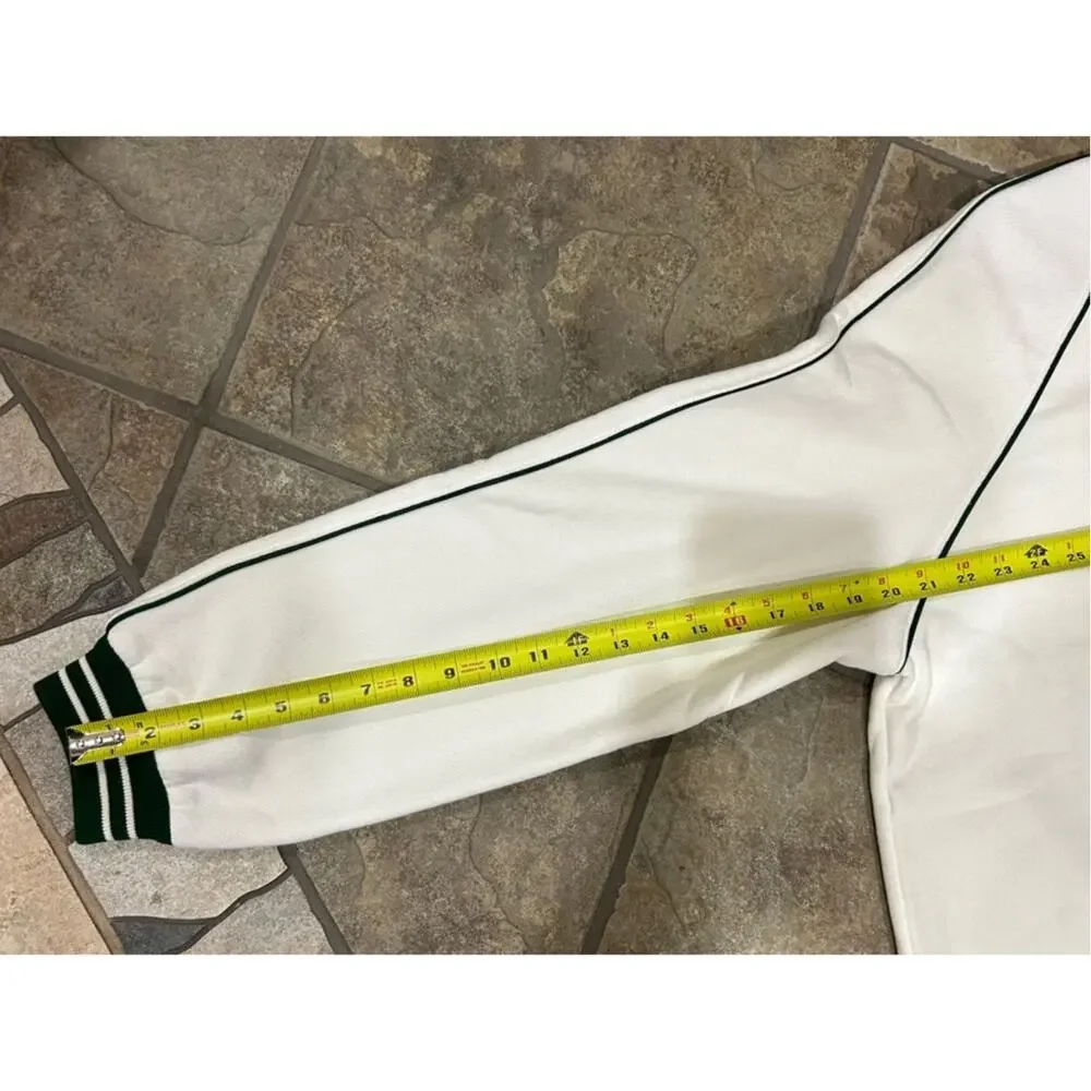 Men's Gucci white cotton jersey sweatshirt green 1921 interlocking G size medium